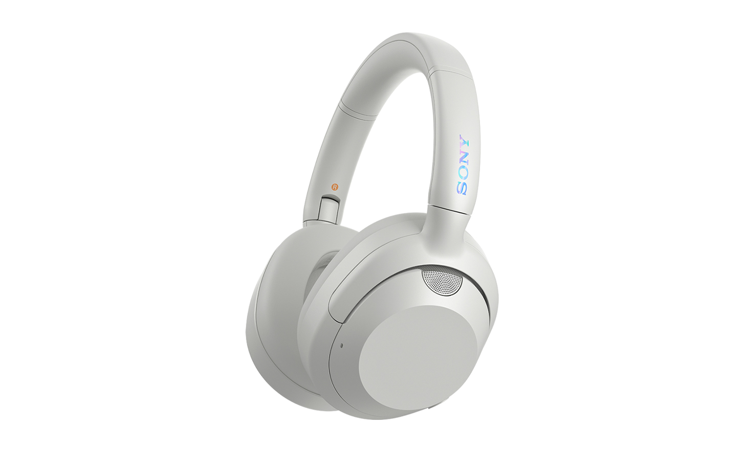 A side view of the ULT WEAR headphones in white.