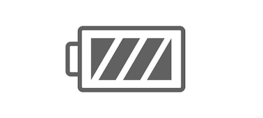 Icon of full battery symbol.