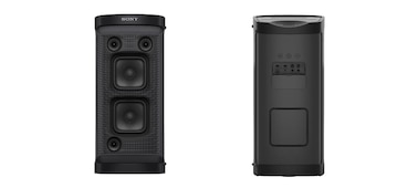 Image of XP700 X-Series Portable speaker from the front & back.